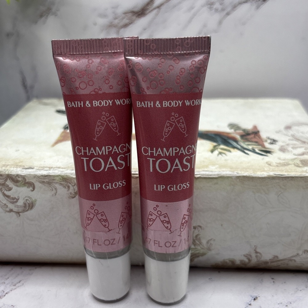 Bath & Body Works Champagne Toast Lip Gloss 2 Pack 0.47 oz New Sealed